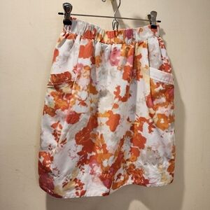 HALOGEN Short Silk Blend Skirt with pockets size XS